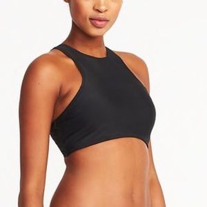High Neck Swim Top